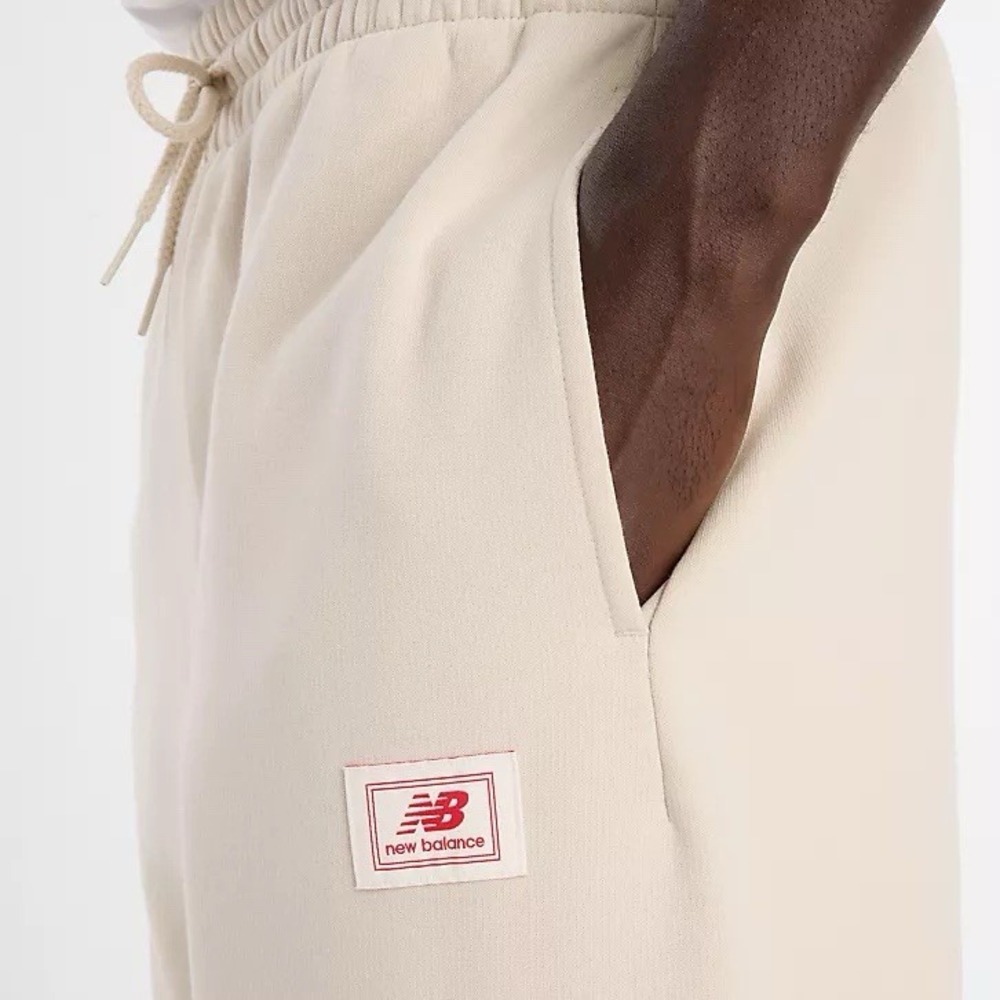 New Balance Sweatpants Woven Label Men's Xl Timberwolf Color Relaxed Fit